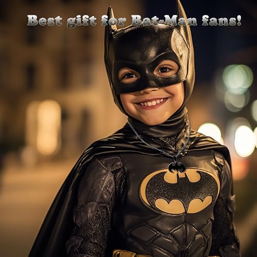 Women's Men' Lightweight Surgical Stainless Steel Bat Pendant Necklace Bat Charm Insect Necklace2