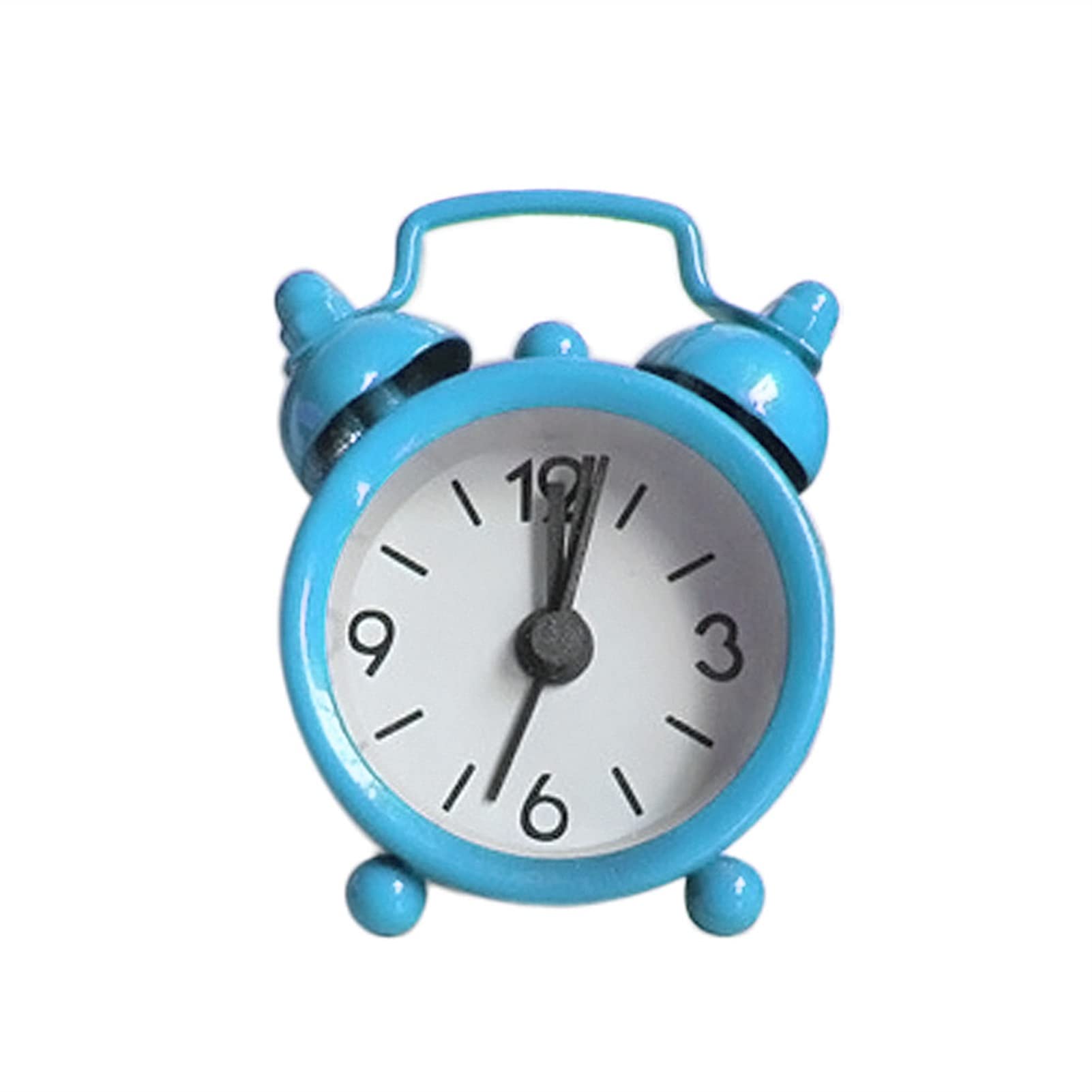 SBZIOJHDR alarm clock, Alarm clocks bedside for bedrooms, Clock Snooze Silent Wake Up Table Creative Cute Mini Metal Small Electronic
