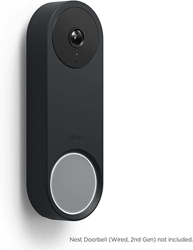 Miniatura 7 de elago Funda de silicona compatible con Google Nest Hello Video Doorbell (cableado, 2 generación), resistente a la intemperie y a los rayos UV,