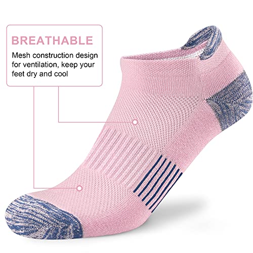 Image of Ankle Socks Womens Athletic Running Comfort Cushioned 3 /5 /6Pairs