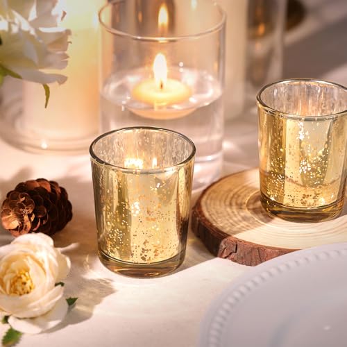 Letine 36PCS GOLD CANDLE HOLDER Gold Votive Candle Holders Set Of 36 thumb #2