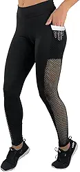 Calça Legging Com Bolso Fristyle Academia Suplex Microfibra Feminina