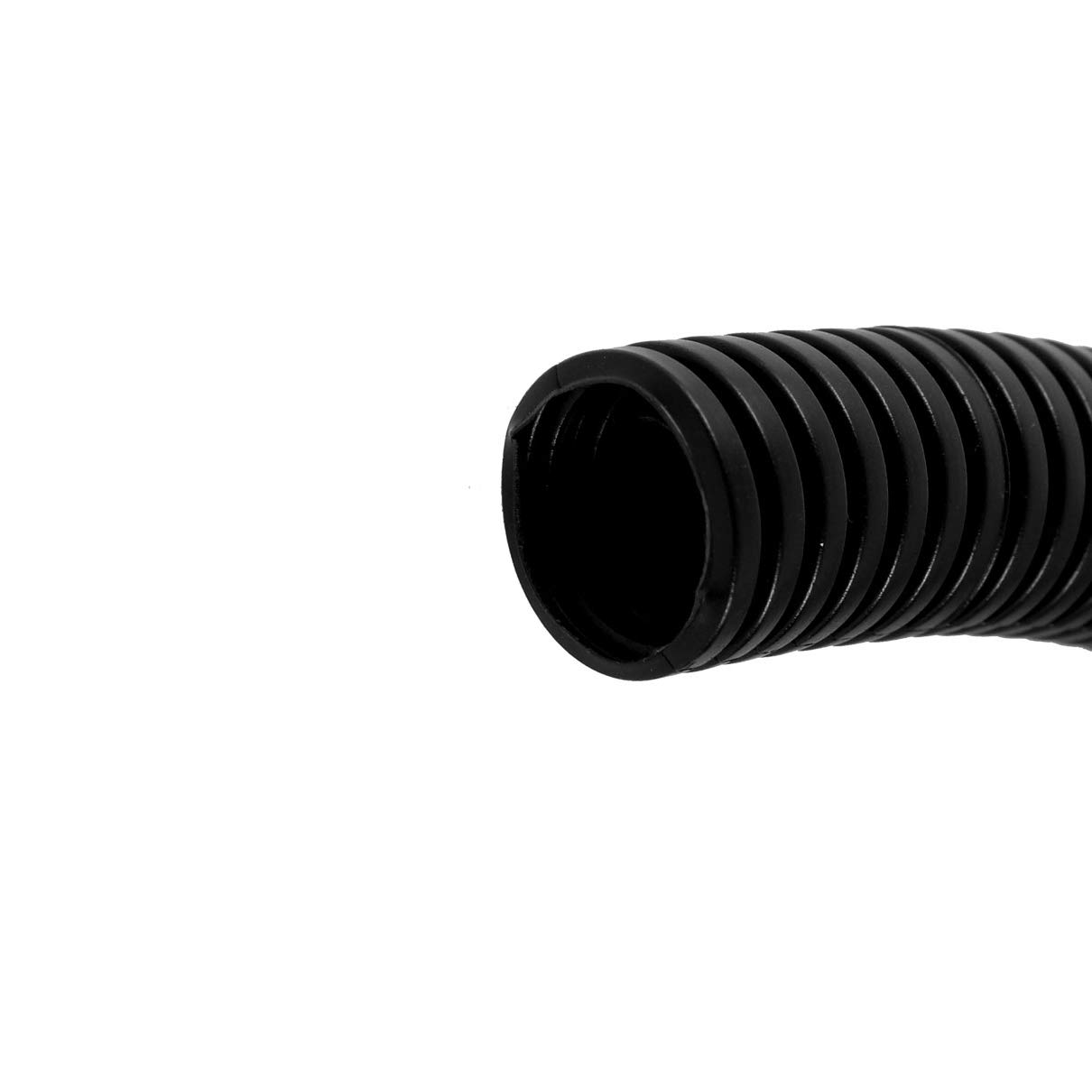 Aexit 4.5M 15ft Electrical Boxes, Conduit & Fittings 25mmx20mm PVC Flexible Corrugated Tubing Cable Electrical Boxes Sleeve Black
