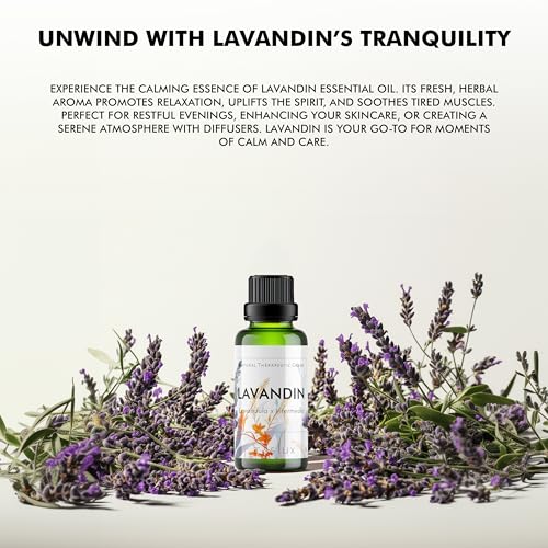 Image of Esslux Lavandin Essential Oil - Pure & Natural Undiluted for Aromatherapy & Skin Therapeutic Grade Oil (Undiluted & Uncut - 100% Virgin) - Massage, Candle Making (Lavandin, 120 ML)