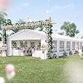 PEAKTOP OUTDOOR 20'X40' Party Tent Heavy Duty Wedding Tent Outdoor Gazebo Event Shelter Canopy with Carry Bags