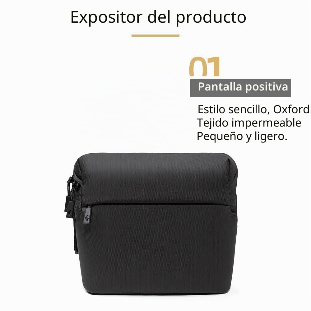 Bolso original portátil de almacenamiento, bolsa de hombro para DJI Mini 3/Mini 3 Pro accesorios, Negro , 27.5 x 21 x 11 cm, Compacto