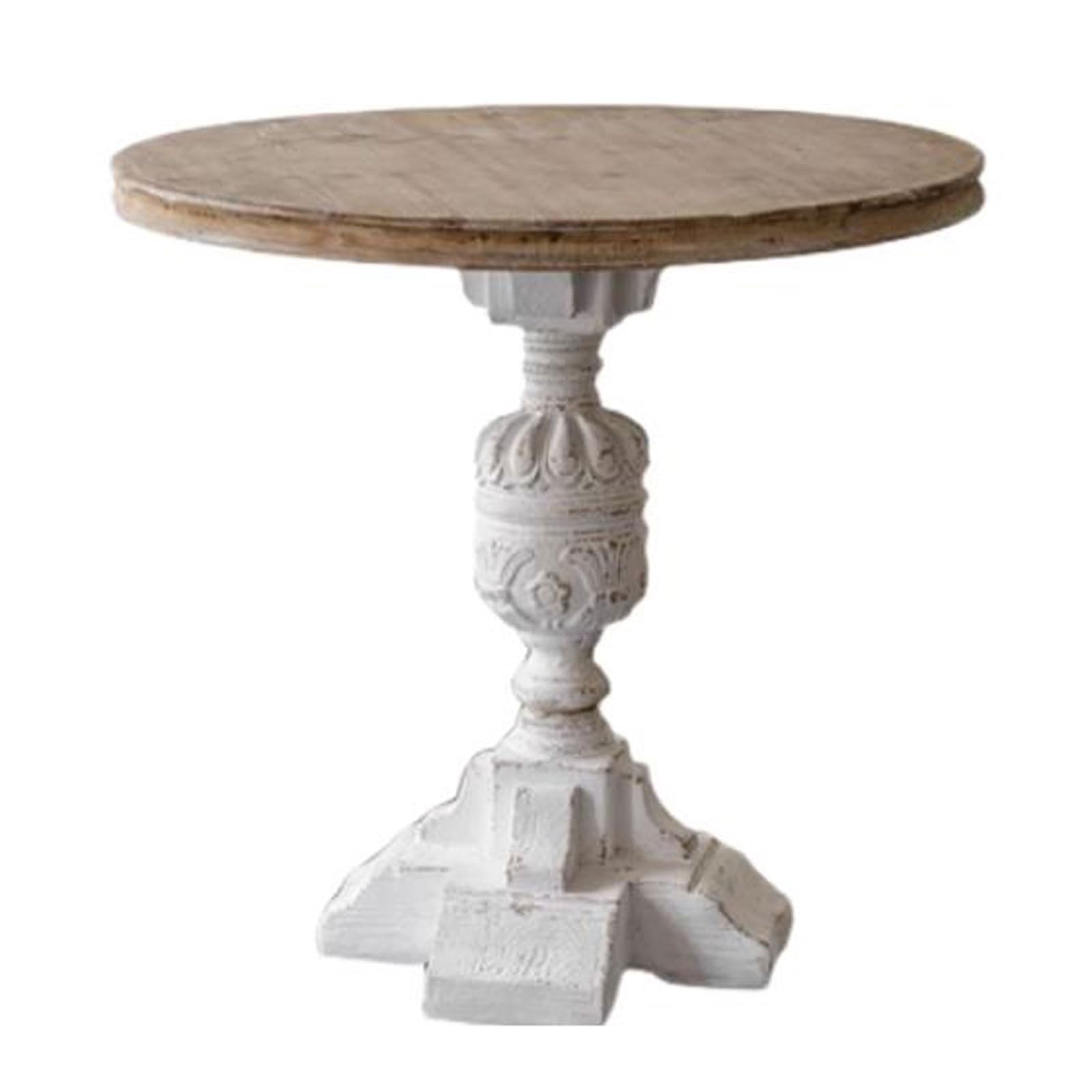 Sofa Round Shaped End Table, Small Side Tables for Living Room, Bedroom, Wedding,Farmhouse, Sofa Table Coffee Table for Small Spaces, Couch Table Meeting Room Table Snack Table Bed Side Table, Rustic