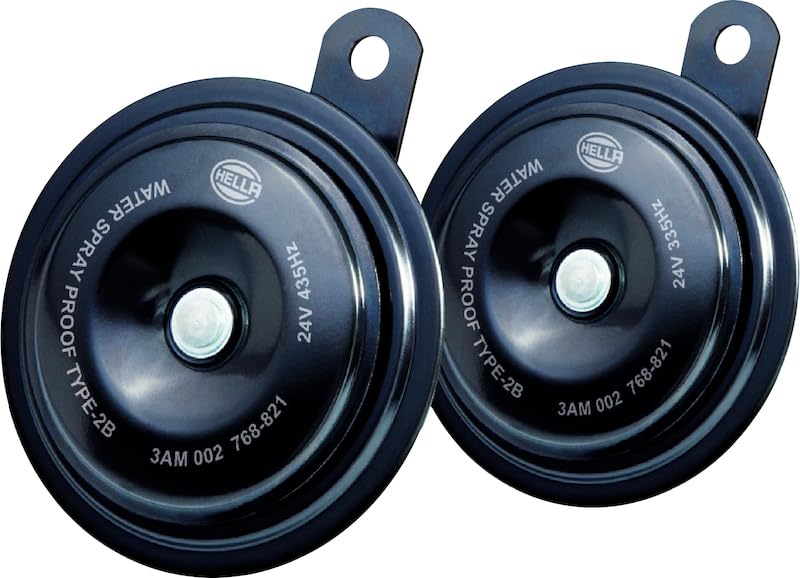 Amazon.com: Hella 002768821 Horn Kit Bx Blk Disc 92Mm 24V Univ