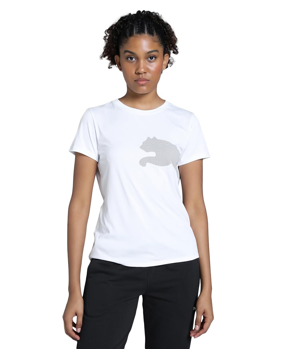puma Women, TAD W Big Logo Tee, White, M (52667302)-picture-28