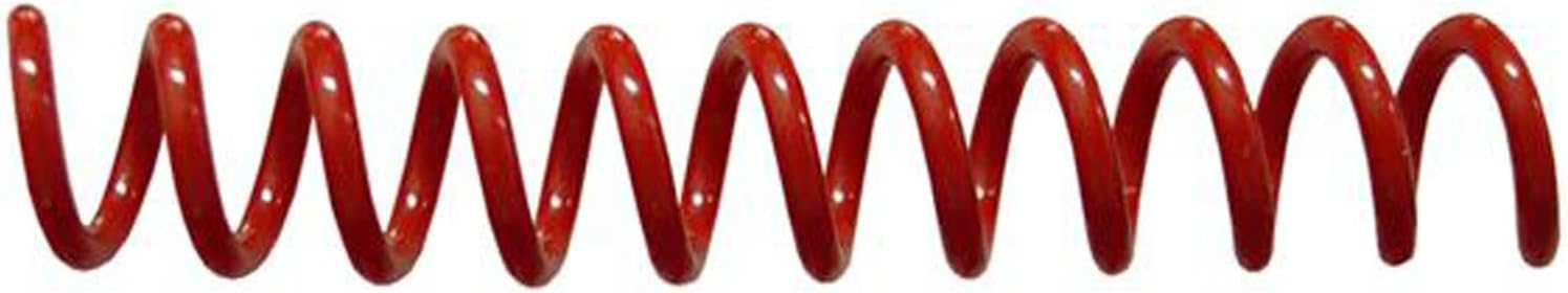 Spiral Binding Coils 6mm x 305mm (1/4 x 12-inch) 4:1 [pk of 100] Color: Standard Red (PMS 186 C)