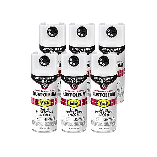 Image of Rust-Oleum Stops Rust Custom 5-in-1 Spray Paint, Satin White