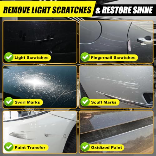 Image of Car Scratch Remover, Scratch Remover for Vehicles, Scratch Removal Wax, Car Paint Scratch Repair, Helps Reduce Minor Scratches and Swirl Marks, Restores Gloss and Shine, 3.4 fl oz /100ml