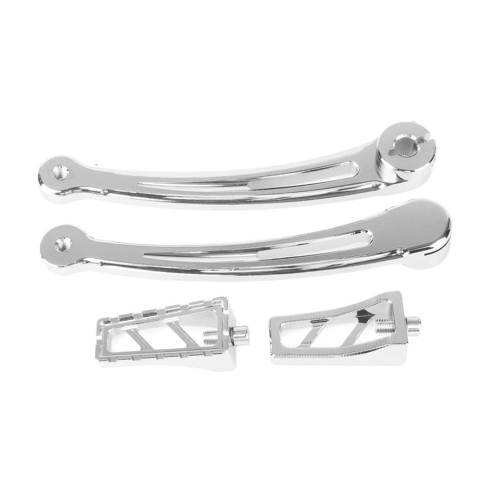 EirenePer Motorcycle Extended Reach Heel Toe Shift Peg Shifter Lever Compatible with FL Softail Trike(Chrome Silver)
