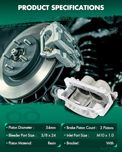 Image of SCITOO - Front Left Disc Brake Caliper Assembly w /Bracket For Ford,For Lincoln Models - For F-150 2005-2008,For Lobo 2005-2008,For Mark LT 2006-2008 18-B4975
