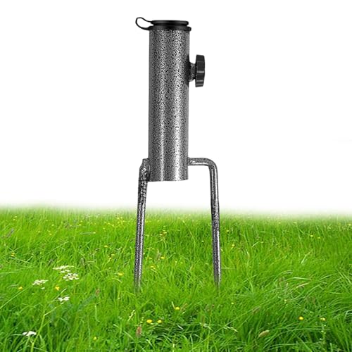 Base exterior para paragüero, anclaje para sombrilla de jardín | Soporte redondo de patio, anclaje para sombrilla ajustable de hierro resistente para picnic, playa