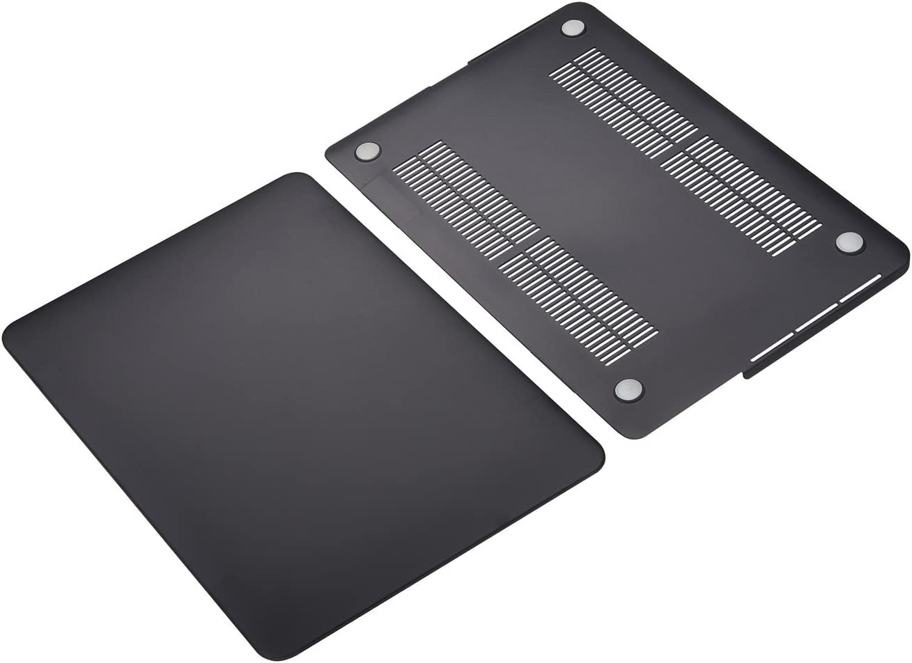 TECOOL Cover compatibile con MacBook Pro 13 Pollici Retina 2015 2014 2013 fine 2012 (A1502 A1425), Custodia Rigida Protettiva Sottile in Plastica e Copritastiera UE, Nero