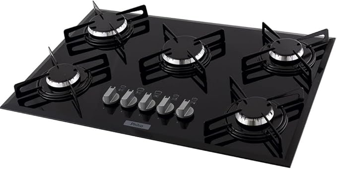 Qual cooktop 5 bocas que a panela não escorrega? 5 Cooktop a Gás Philco Cook Chef com 5 Bocas