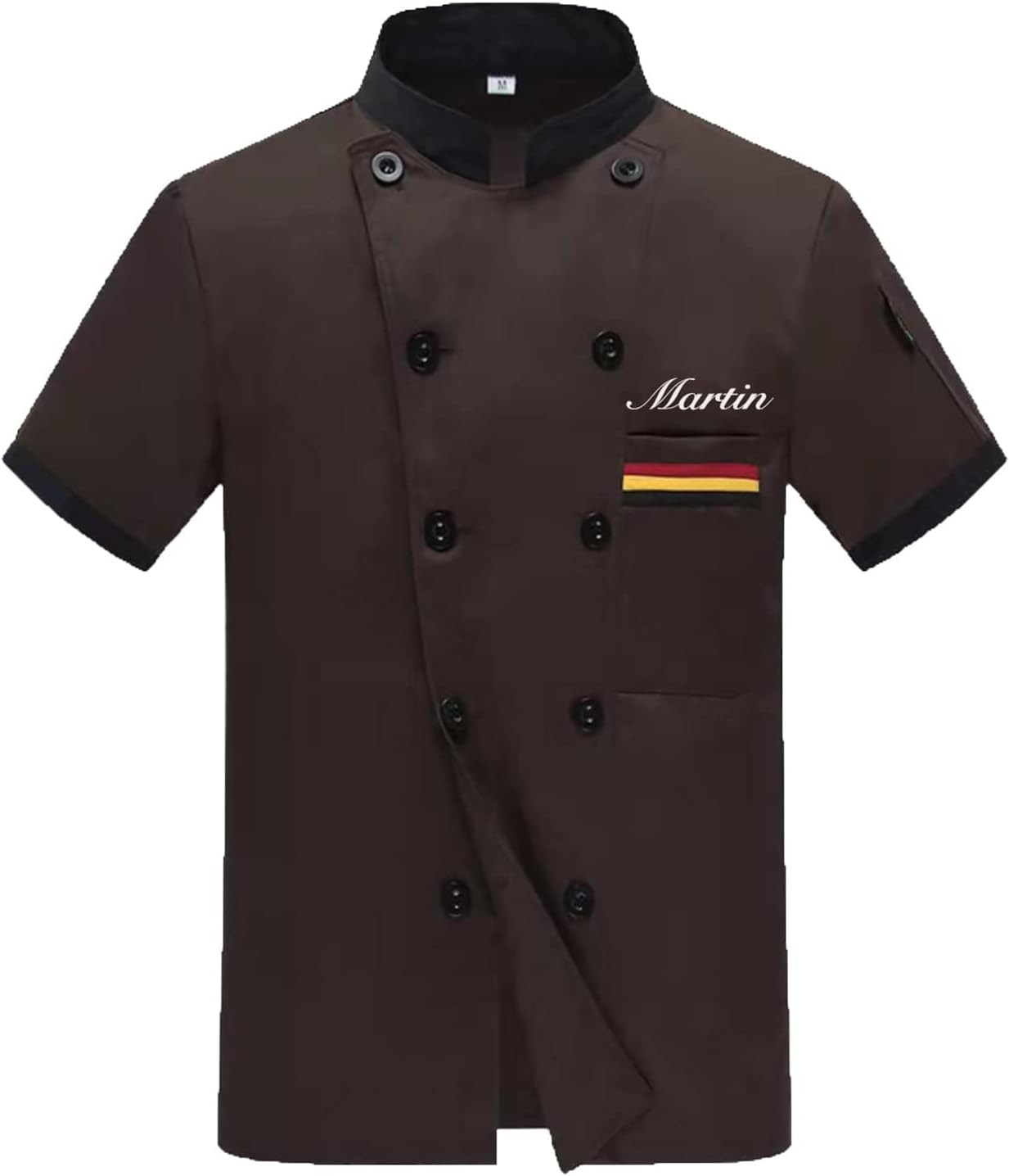 Personalized Chef Jackets Embroidered Chef Short Sleeve Chefs Work Clothes Kitchen Uniforms For Men Women