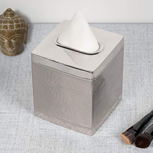 Nu Steel HUDSON / HS9H Bathroom & Desk Tissue Box Holder In Premium Polished Stainless Steel thumb #4