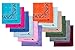 Elephant Brand Bandanas 100% cotton since 1898-12 Pack (Assorted Fashion)
