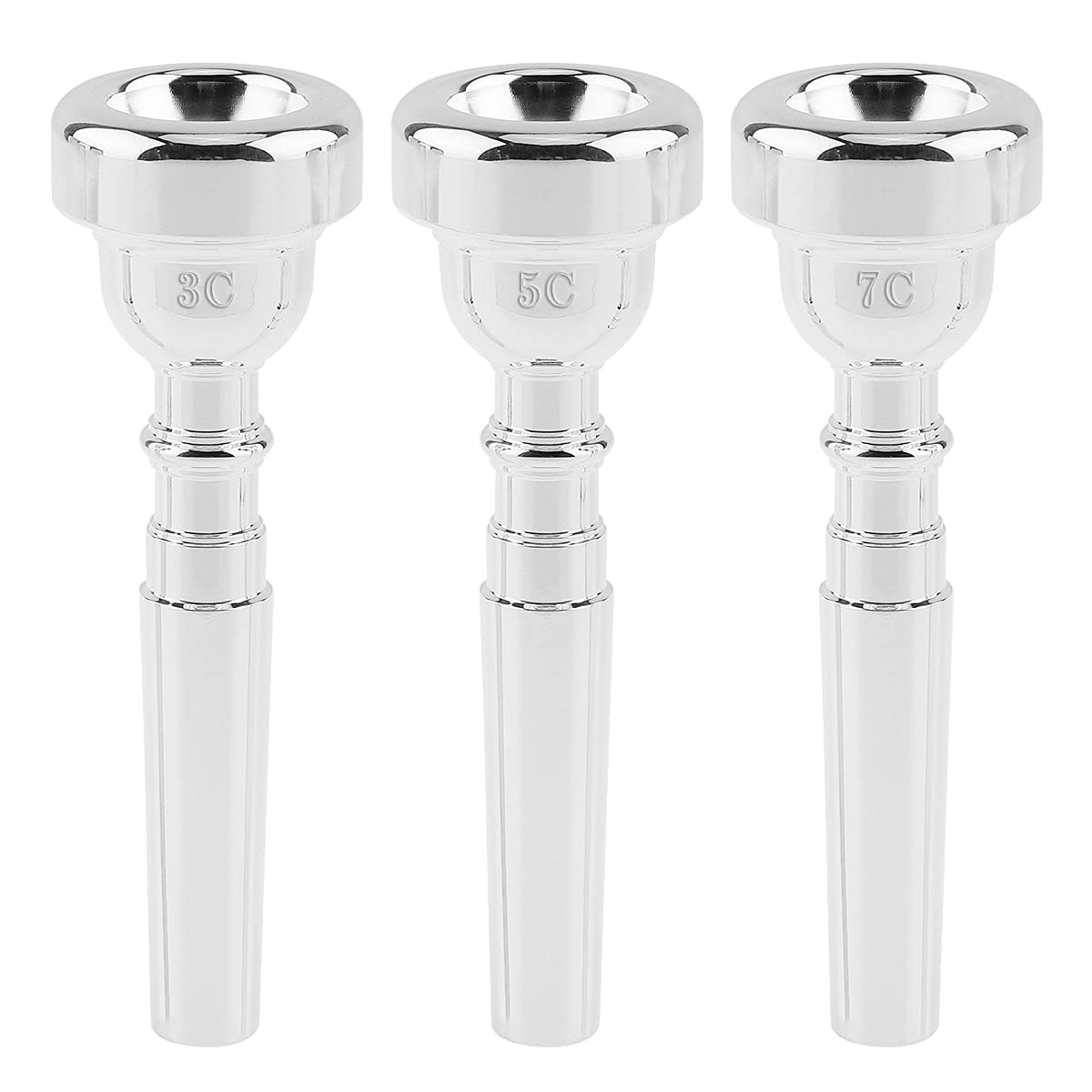 Embouchure de trompette en si bémol plaqué argent pour débutants professionnels (3C)