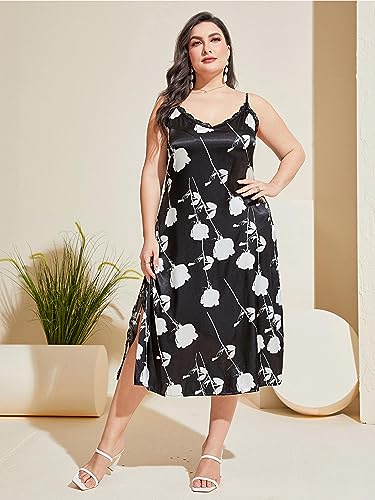 Chemise de nuit longue pour femmes robe de nuit sans manches vêtements de nuit amples