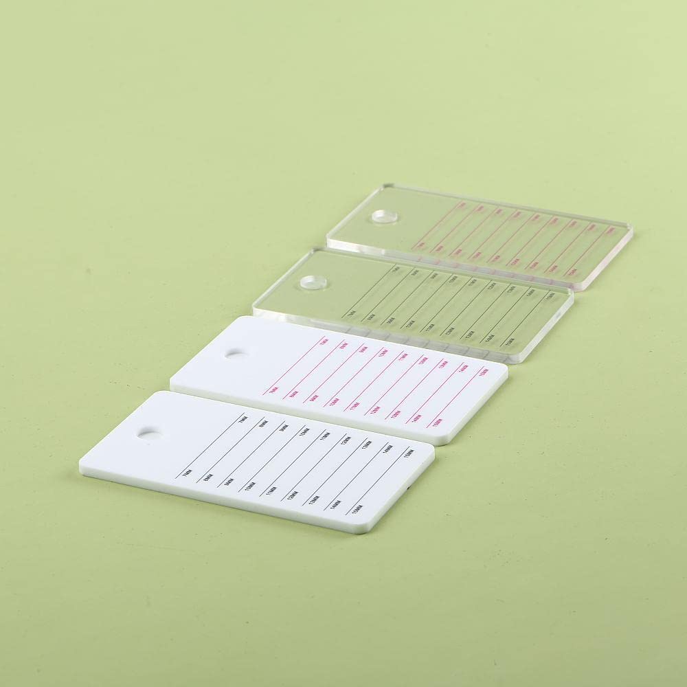 Palette d'extension de cils en acrylique, support individuel pour greffe de faux cils (transparent A)