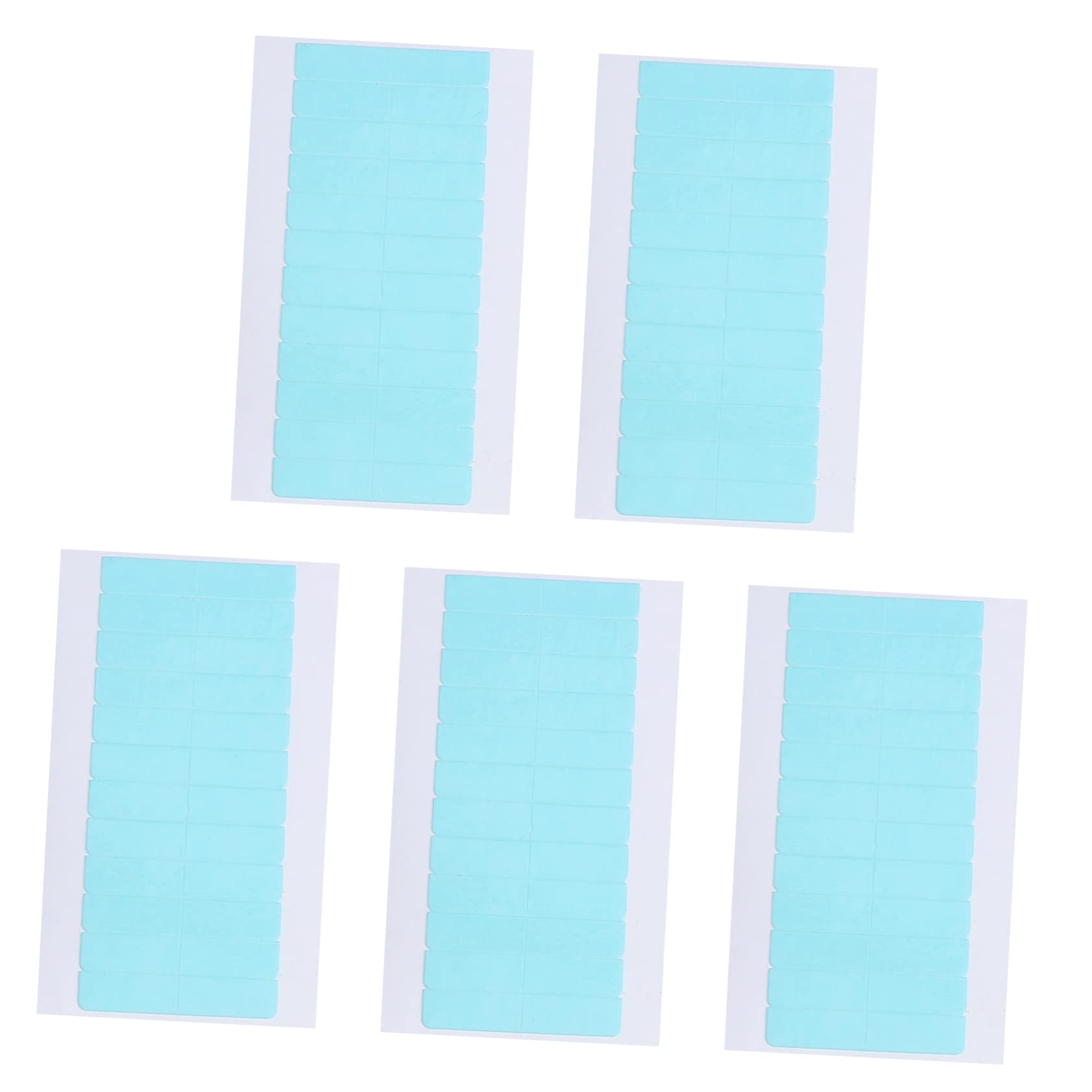 Healeved Hair Extension Tape Tabs 60pcs/5 Sheets Double Sided Replacement Tape Adhesive for Wigs Supplies