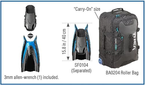 Miniatura 3 de TUSA SF-0104 Hyflex Switch Buceo Aletas amarillo (Flash Yellow),ROSA ROSA,Blanco,Negro -,Azul cola de pez,rojo oscuro