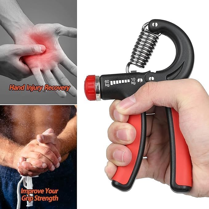 Image of Hand Grip Workout Strengthener, Adjustable Hand Gripper for Men & Women for Gym Workout Hand Exercise Equipment to Use in Home for Forearm Exercise, Finger Power Gripper 5kg-60 Kg Multi colour