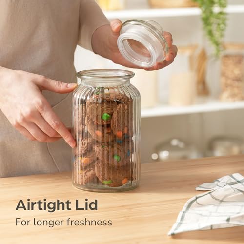 Praknu 7701770 Glass Cookie Jars With Lid Airtight thumb #2