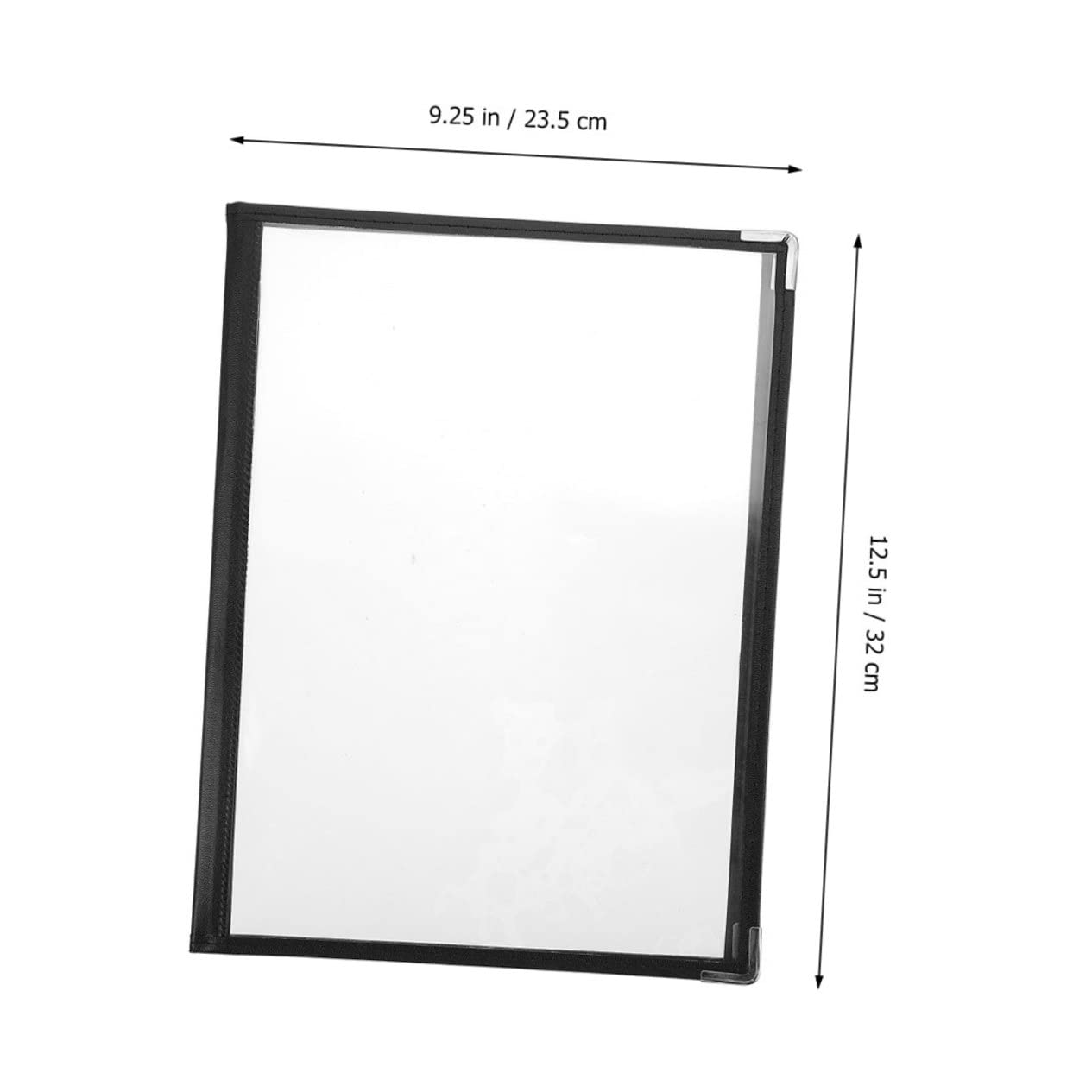 Alipis Sturdy PVC Menu Covers Set 2 Pieces Restaurant Menu Holders Page Protectors