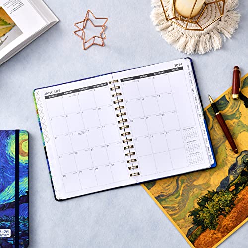 2023-2026 Monthly Planner/Calendar - 3 Year Monthly Planner 2023-2026, July 2023 - June 2026, 6.4" X 8.5", 36 Monthly Planner With Monthly Tabs, Back Pocket, 27 Notes Pages, Hardcover, Elastic Closure #TOP6