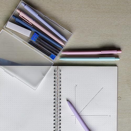 Idcrea Cute Mechanical Pencils Aesthetic 0.7 Mm Set 6 Pencils 4 Tubes Leads And 1 Eraser Triangular Barrel Candy Colors For School Writing Drafting Girls Gift #TOP4