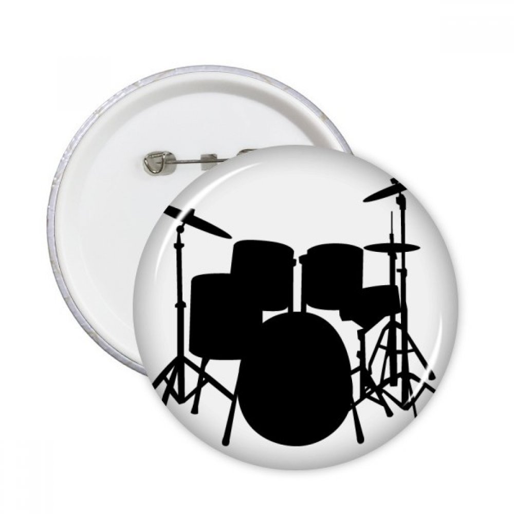Pins drum kit musique rond multicolore pour customiser les vêtements