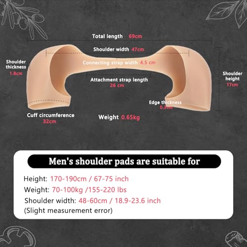 Silicone Shoulder Pads, Wearable Shoulder Pads for Shirt Suit, Reusable Anti Slip Shoulder Pads - Women & Men2