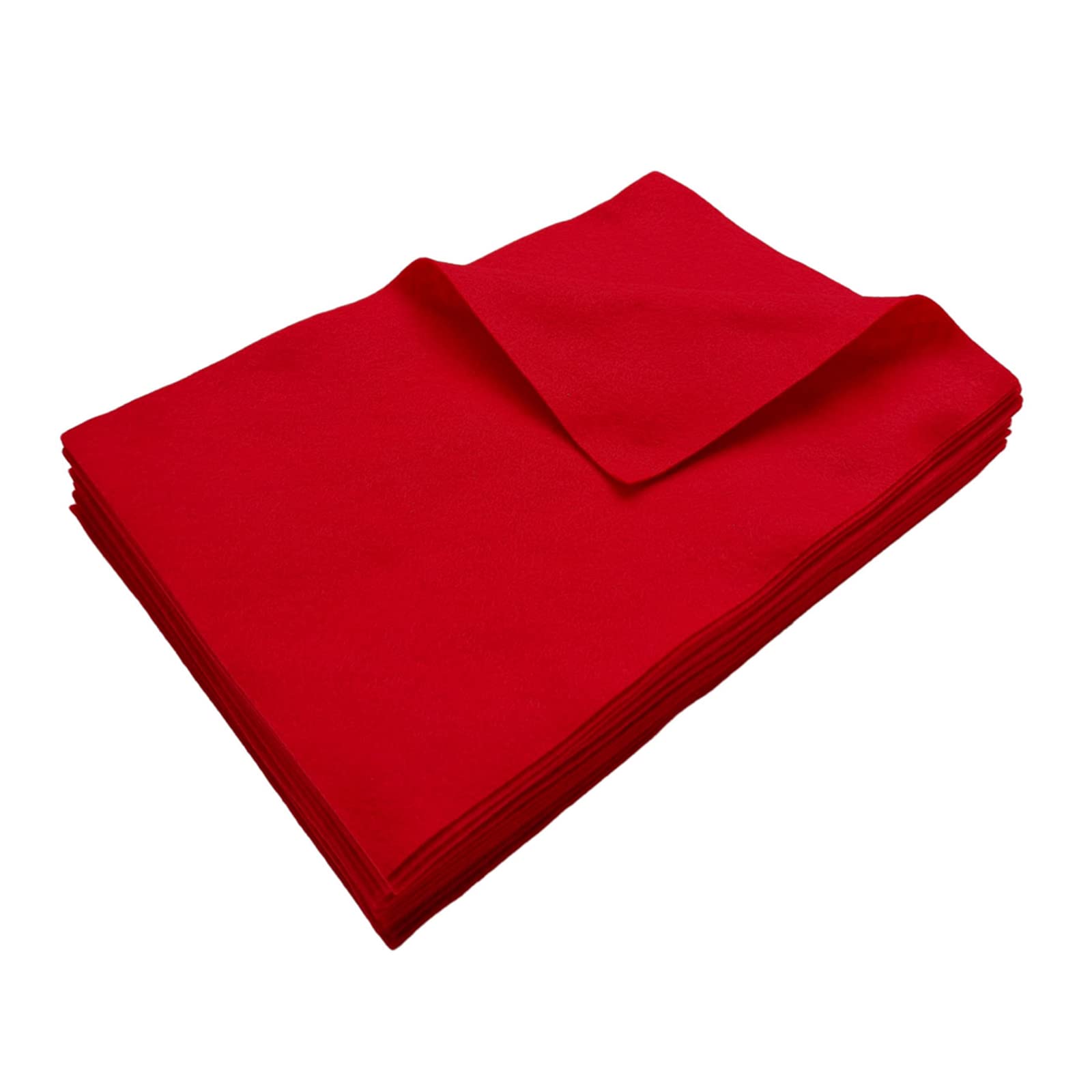 Jtnohx Red Colour Felt Fabric, Soft Felt Sheets For Crafts, 1.4Mm Thick Fabric For Sewing And Diy Projects 20X30cm(Red)