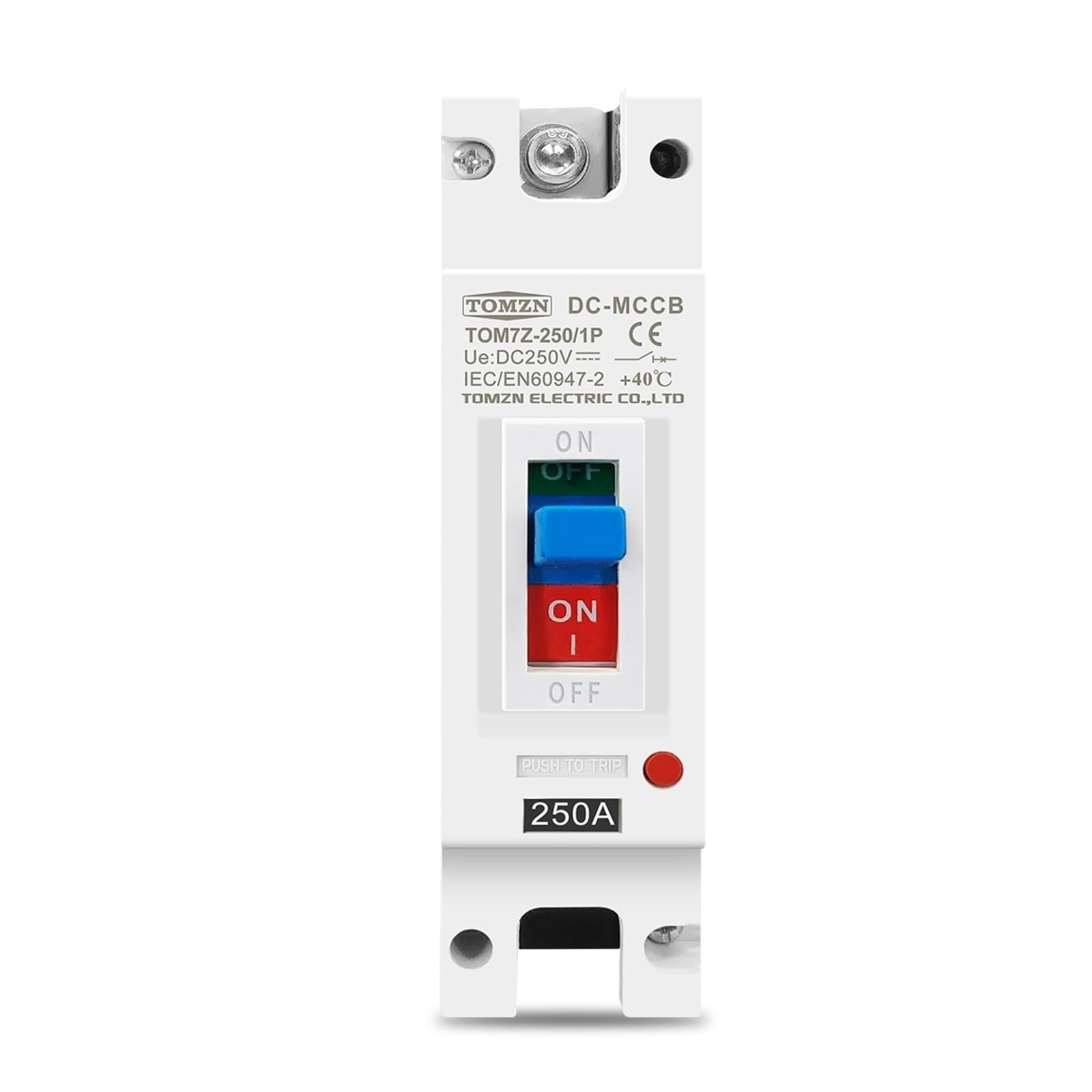 1P DC 250V DC Solar Molded Case Circuit Breaker MCCB Overload Protection Switch Protector for Solar Photovoltaic PV(150A)