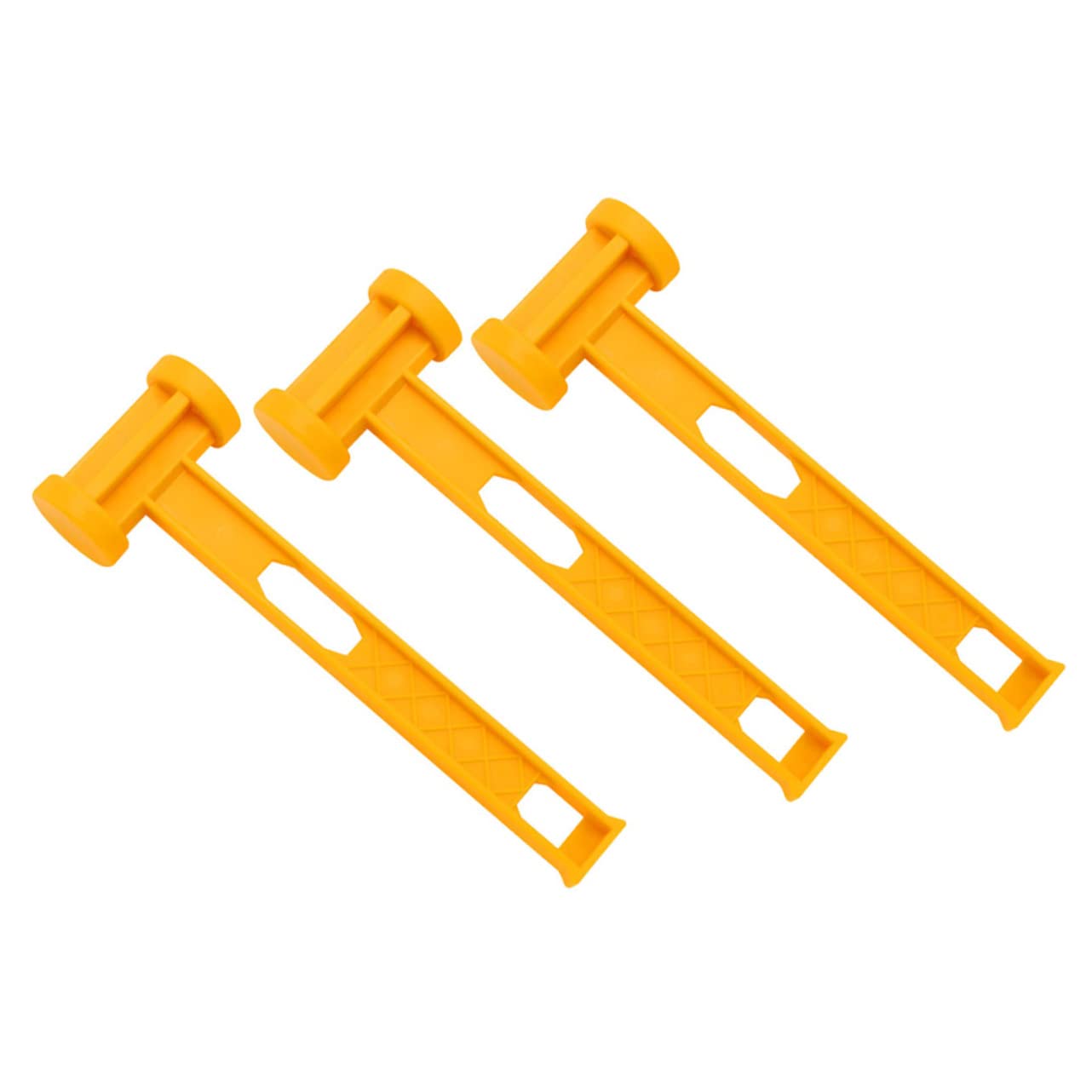 ibasenice 3pcs Camping Hammer for Tent Stakes Non-Skid Handle Mallet Portable Outdoor Tool Weatherproof Plastic Mallet