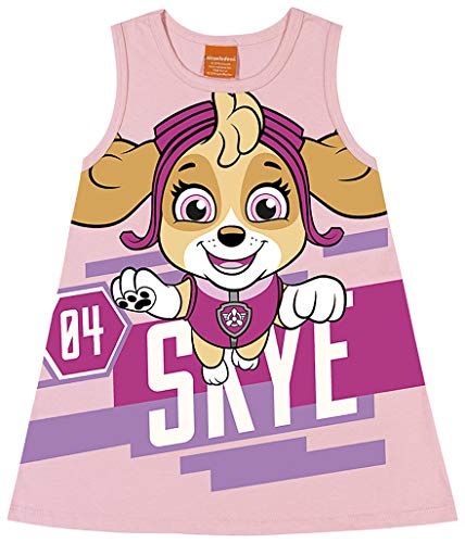 Vestido casual Malha, Patrulha Canina, Meninas, Sugar, 2