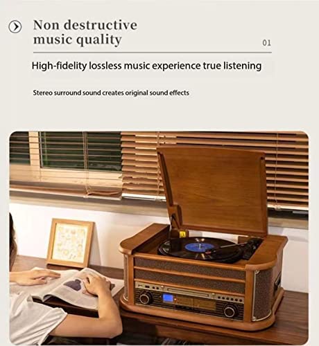 ANUGU Tourne-Disque, Tourne-Disque Vinyle, stéréo Gramophone rétro, Tourne-Disque décoratif de Style européen sans Fil… - Les Beatles, Paul McCartney, John Lennon, RIngo Starr, George Harrison ANUGU Tourne-Disque, Tourne-Disque Vinyle, stéréo Gramophone rétro, Tourne-Disque décoratif de Style européen sans Fil… – Image 7