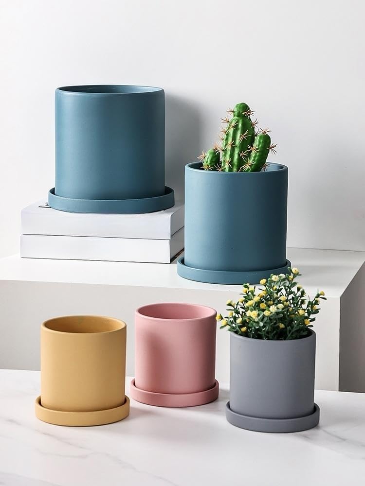 Amazon | SENKAR 植木鉢 鉢 陶器鉢 盆栽鉢 北ヨーロッパスタイルの