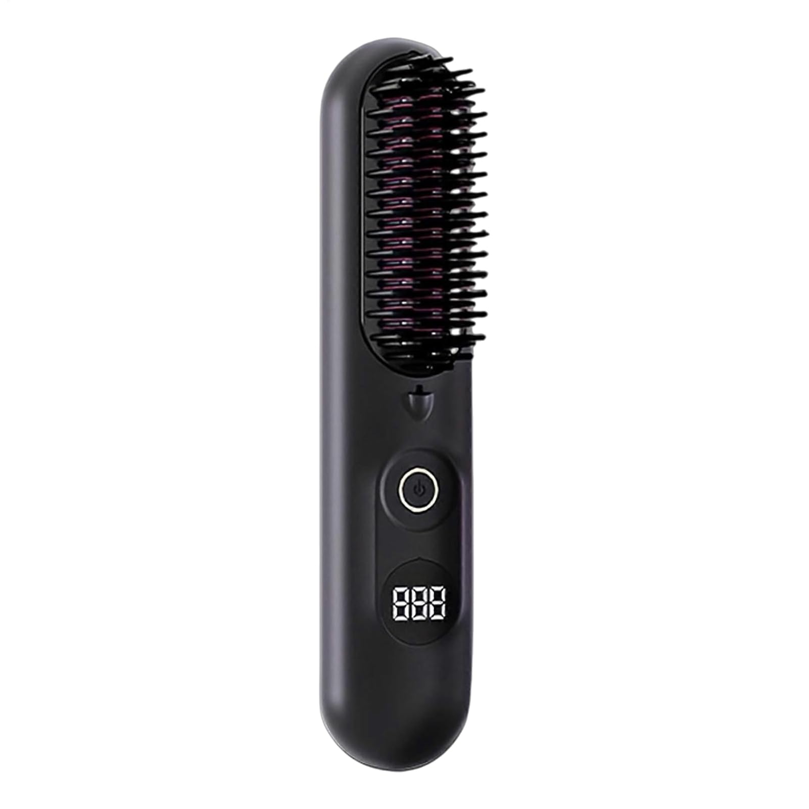 Plancha De Cabello Inalámbrica - Cepillo De Cabello Recargable Por USB Calentado De Cerámica, Peine Caliente Calentado Recargable | Cepillo Para Alisar La Barba Para Niñas Mujeres Esposas Fi