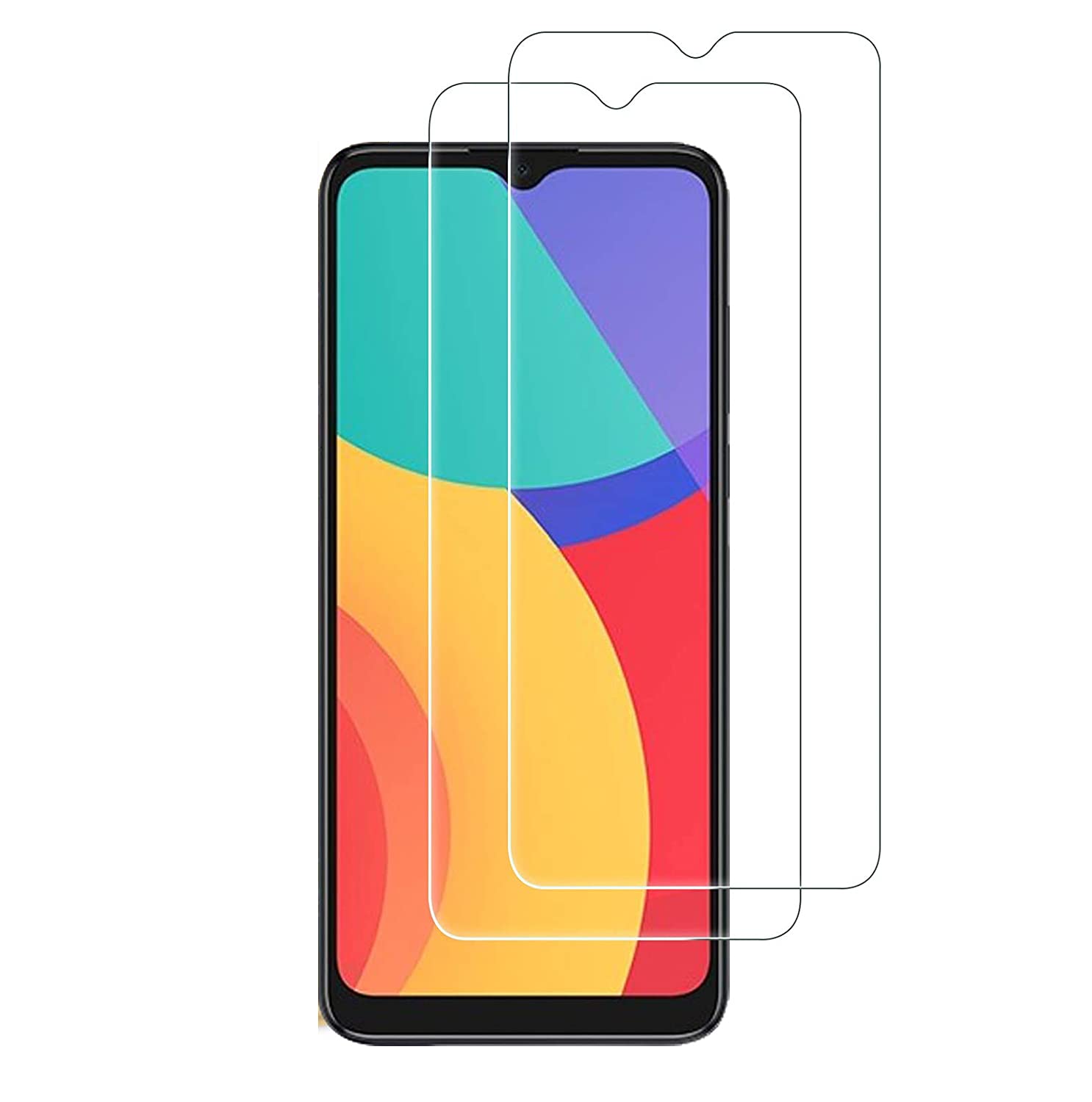 Mobile Stuff Alcatel 1S 2021 / Alcatel 3L 2021, Screen Protector, (2 PACK) Premium Crystal Tempered Glass Bubble Free Anti Scratch Protective Film HD Clear