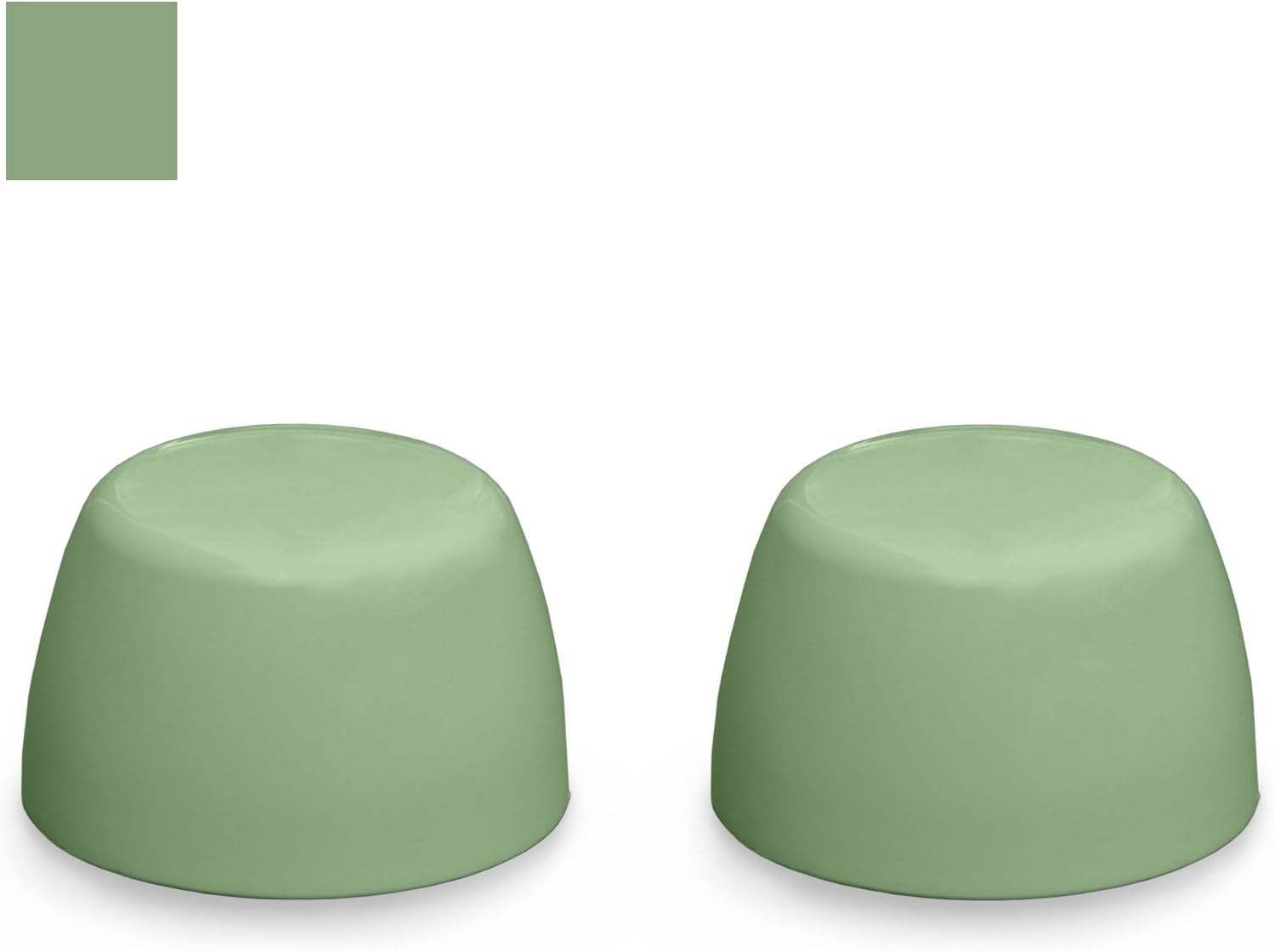 Eljer Color Replacement Plastic Toilet Bolt Caps - Set of 2 - Pastel Green
