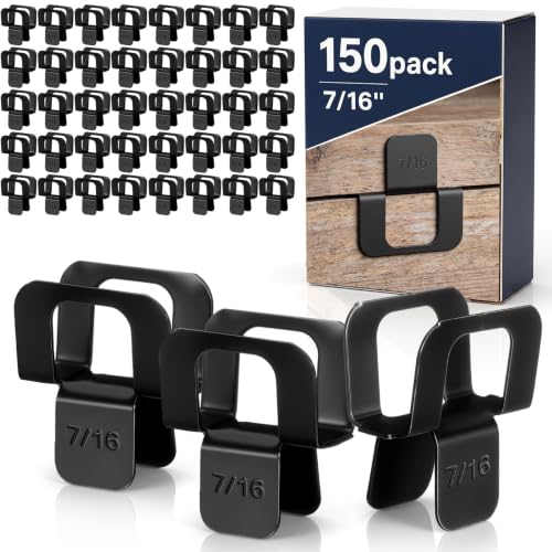 Image of Shimeyao 150 Pcs Plywood H Clips for Roofing 7 /16 Inch Panel Plywood Sheathing Clip Steel Box Clamps Panel Edge Sheathing Clamps Quick Installation Hot Dipped Galvanized for Extended Life