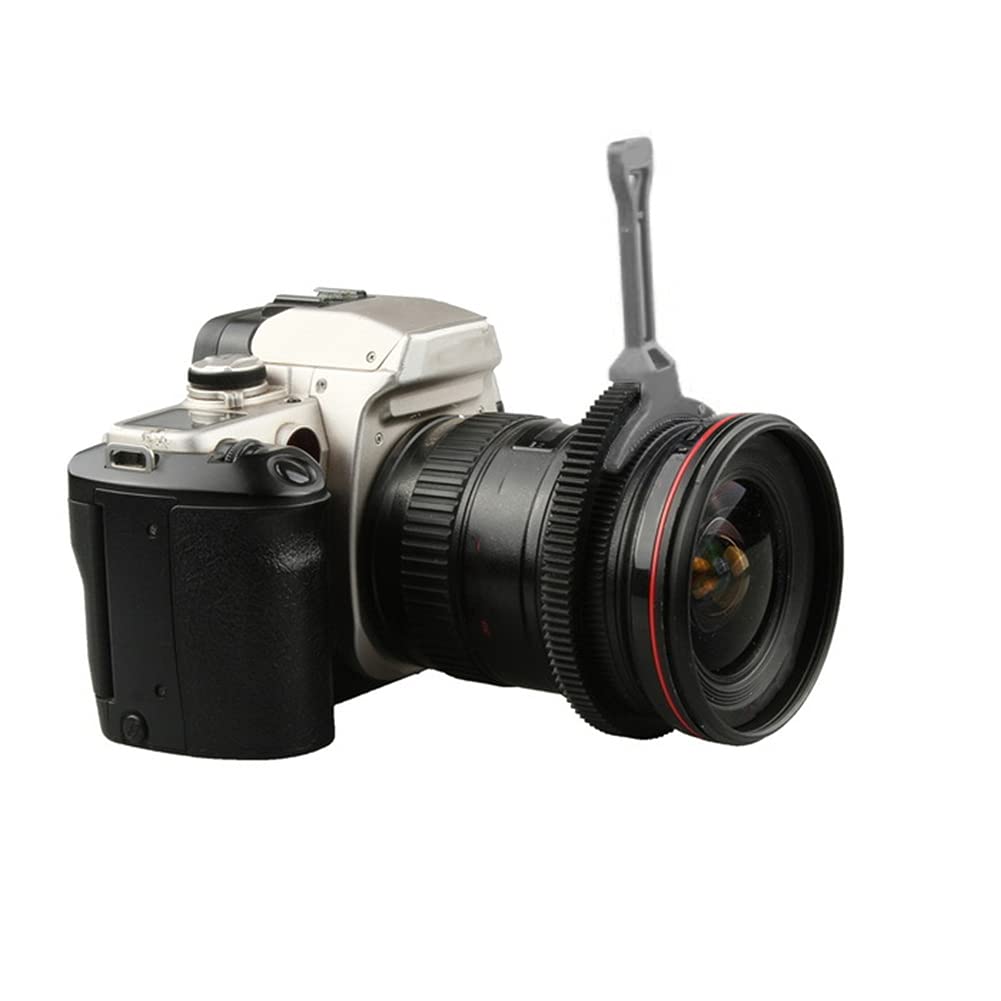 Follow Focus Zoom Lever,High Definition Camera Zoom Follow Focus Handle Lever,Easy to Adjust Wireless Follow Focus Kit,for DSLR CameraGray (Gris)