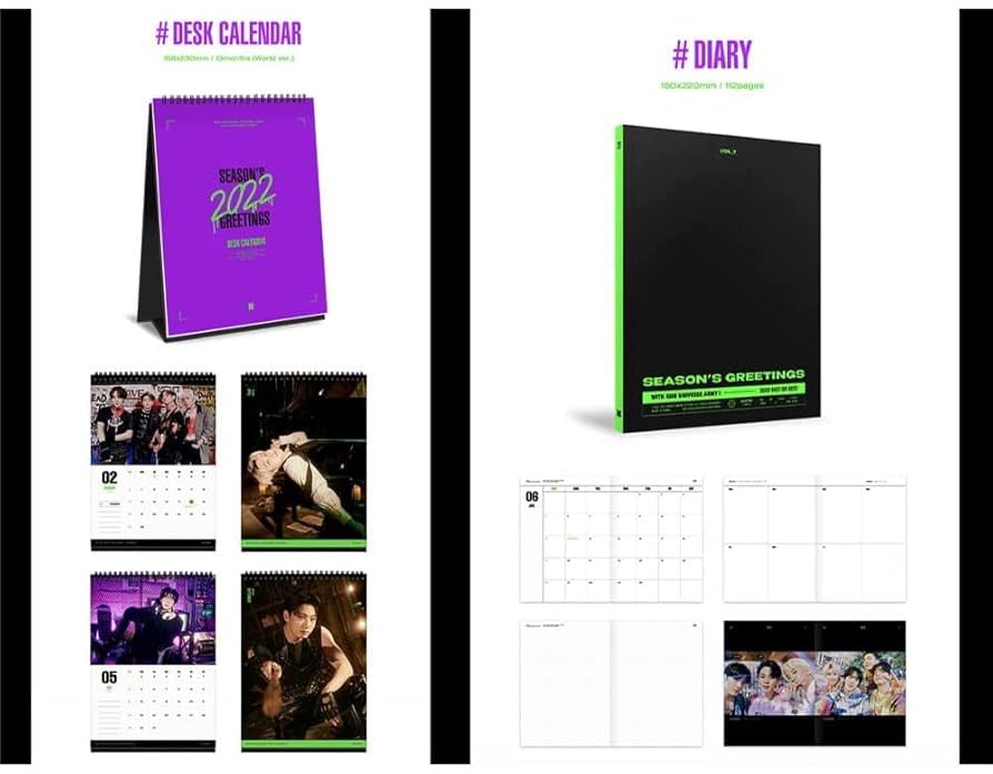 Amazon.com: [WEVERSE] BTS 2022 Season's Greetings+Decorative