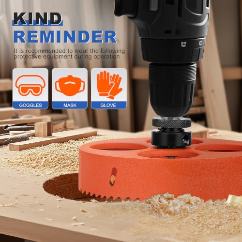 Image of ELECFUN 6 Inch - 152mm Hole Saw Cutter with Pilot Drill Bit