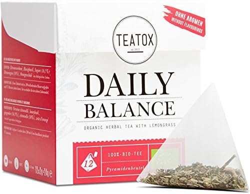 Teatox Herbal Tea Bio Decaffeinato Lemongrass Verbena of Lemon For Relax